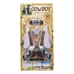 Mega - Mega Vahşi Batı Kılıflı Kovboy Tabanca Seti 6832-8 