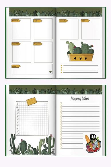 Melimelek Kaktüs Zamansız Ajanda 2 Mmk-015