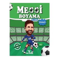 Messi Boyama - Çek Kopar Stickerli - Thumbnail