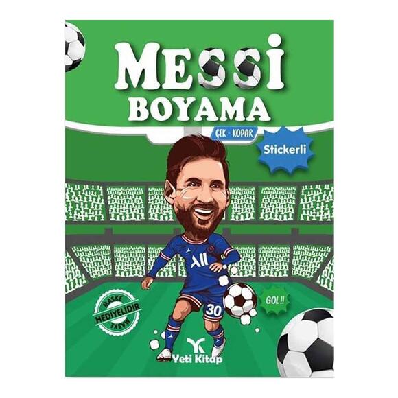Messi Boyama - Çek Kopar Stickerli