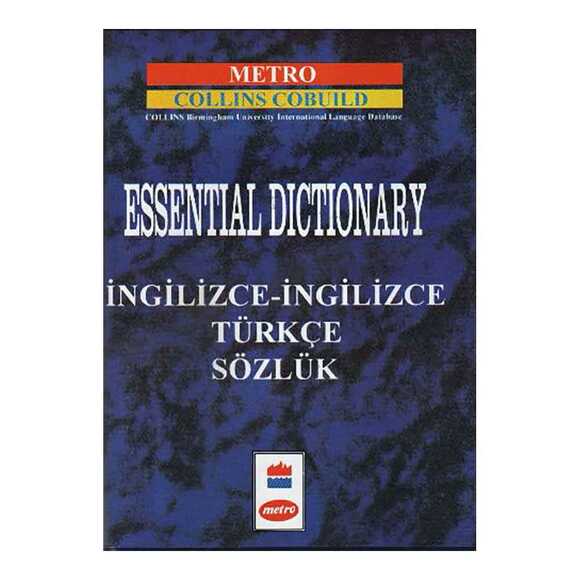 Metro Essentıal Dictionary İngilizce İngilizce Türkçe Sözlük Ciltli