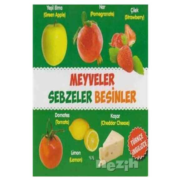 Meyveler - Sebzeler - Besinler / Türkçe-İngilizce