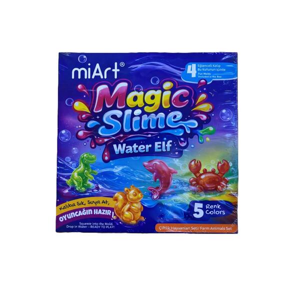 Miart Magic Slime 90 Ml x 5’Li Set - Çiftlik Hayvanları Seti