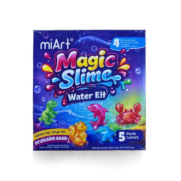 Miart Magic Slime 90 Ml x 5’Li Set - Deniz Canliları Seti