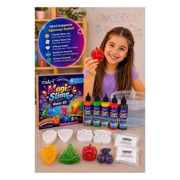 Miart Magic Slime 90 Ml x 5’Li Set - Meyveler Seti
