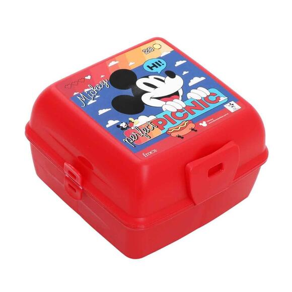 Mickey Mouse Desenli Kırmızı Beslenme Kabı Pıcnıc 45542