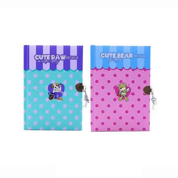 Mikro Kilitli Hatıra Defteri Cute Paw Gn-625