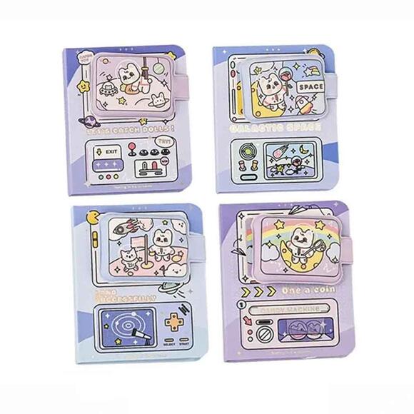 Mikro Minish Space Game Squishy Mini Not Defteri 128 Yaprak Mini-20
