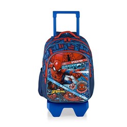 Spiderman Bag - Mikro Otto 48116 Spıderman Çekçekli İlkokul Çantası Check Go