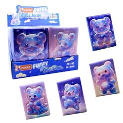 Mikro Puffy Cute Bear Not Defteri Pf-110 - Thumbnail
