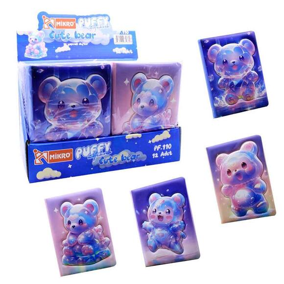 Mikro Puffy Cute Bear Not Defteri Pf-110