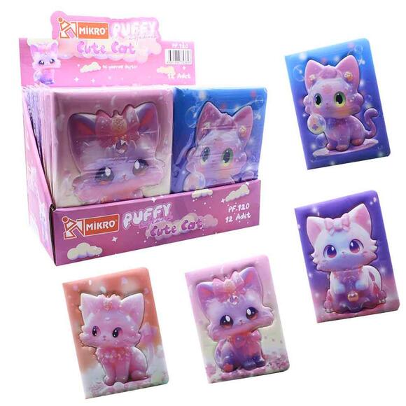 Mikro Puffy Cute Cat Not Defteri Pf-120