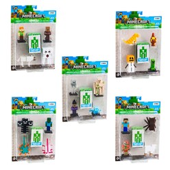 Minecraft 3D Figür Toppeez 5’Li Set - Asorti MC2040 - Thumbnail