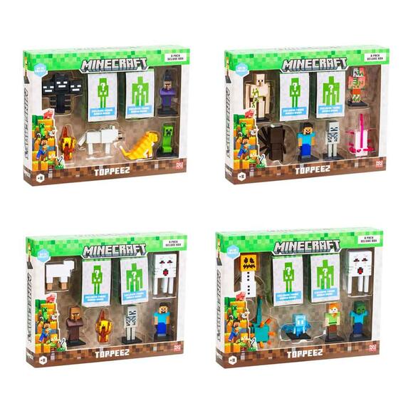 Minecraft 3D Figür Toppeez 8’Li Delüks Set MC2070