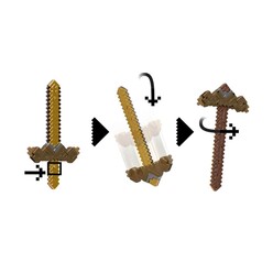 Minecraft Kılıç ve Kazma 2 in 1 50 Cm JKC15 - Thumbnail