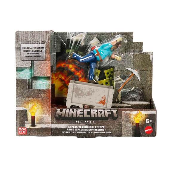 Minecraft Minecart İle Muhteşem Kaçış Oyun Seti JGP20