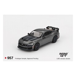 Mini GT - Mini GT 1:64 Ford Mustang Dark Horse 2024 Carbonized Gray MGT00957-BL