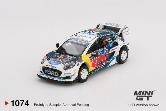 Mini GT 1:64 Ford Puma Rally1 #16 M-Sport Ford WRT 2024 Rally Finland 3rd Place MGT01074