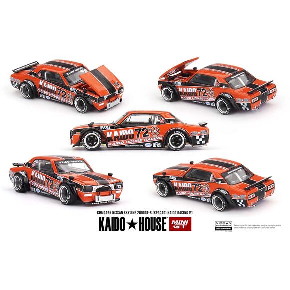 Mini GT 1:64 Kaido House Nissan Skyline 2000GT-R (KPGC10) Kaido Racing V1 KHMG195