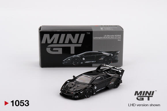 Mini GT 1:64 Lamborghini LB-Silhouette WORKS MURCIELAGO GT Evo Black MGT01053