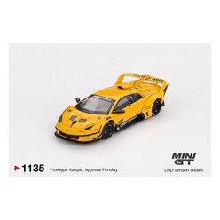 Mini GT - Mini GT 1:64 LB-Silhouette Works Murciélago GT Evo Yellow MGT01135-BL