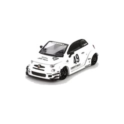 Mini GT 1:64 LB-Works X Abas Works Abarth 595 Gara White MGT00809-BL - Thumbnail