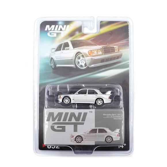 Mini GT 1:64 Mercedes-Benz 190E 2.5-16 Evolution II Astral Silver - Blister Paket MGT00852-BL