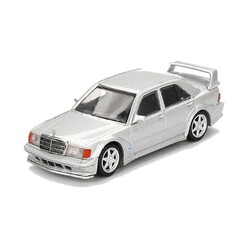 Mini GT 1:64 Mercedes-Benz 190E 2.5-16 Evolution II Astral Silver - Blister Paket MGT00852-BL - Thumbnail