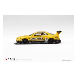 Mini GT 1:64 Nissan GT-R (R34) LB-ER34 Super Silhouette Sport Yellow 2025 MGT01182 - Thumbnail