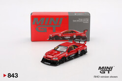 Mini GT 1:64 Nissan LB-Er34 Super Silhouette Skylıne Red/Black MGT00843 - Thumbnail