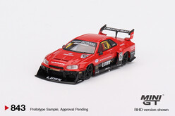 Mini GT 1:64 Nissan LB-Er34 Super Silhouette Skylıne Red/Black MGT00843 - Thumbnail