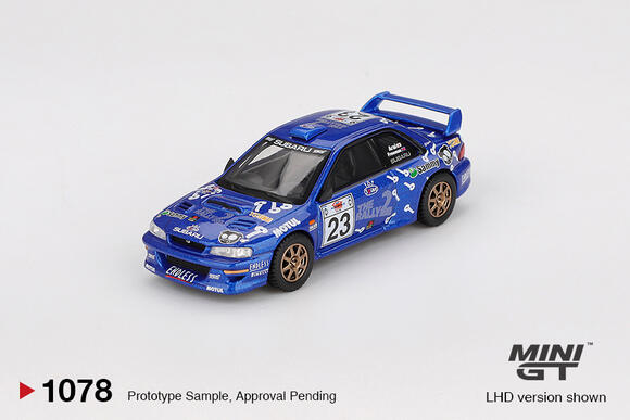 Mini GT 1:64 Subaru Impreza WRC99 #23 2000 Acropolis Rally MGT01078