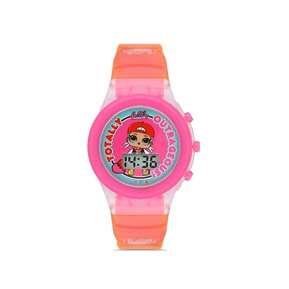 MiniFlak Lisanslı L.O.L SURPRISE! Çocuk Pembe Işıklı Çocuk Kol Saati LOL7210