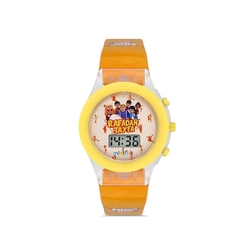 MiniFlak Lisanslı Rafadan Tayfa Sarı Işıklı Çocuk Kol Saati RF7210 - Thumbnail