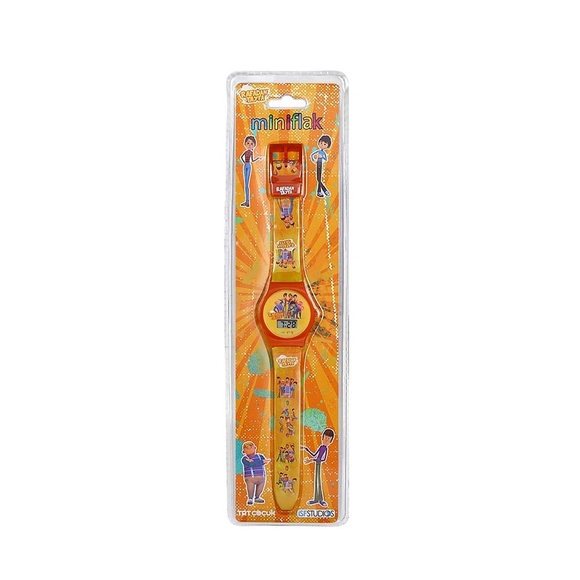 MiniFlak Lisanslı Rafadan Tayfa Sarı Renk Çocuk Kol Saati RF7152