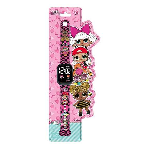 MiniFlak LOL Surprise! Lisanslı Pembe-Siyah Led Çocuk Saati LOL5092