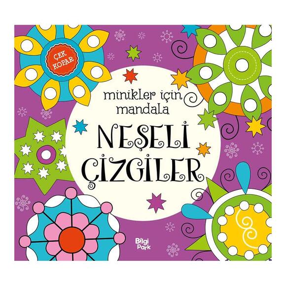 Minikler İçin Mandala - Neşeli Çizgiler