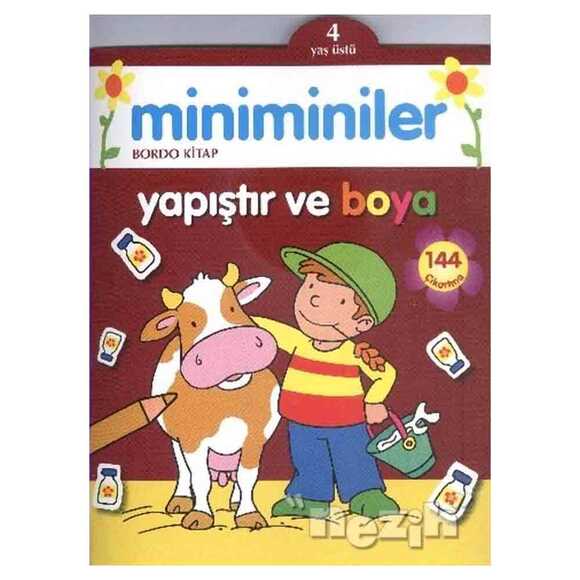 Miniminiler : Bordo Kitap Yapıştır ve Boya