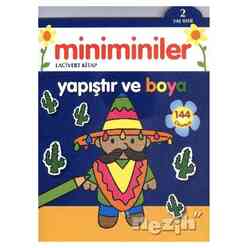 Miniminiler : Lacivert Kitap Yapıştır ve Boya - Thumbnail