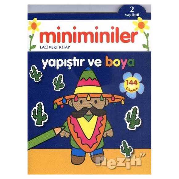 Miniminiler : Lacivert Kitap Yapıştır ve Boya