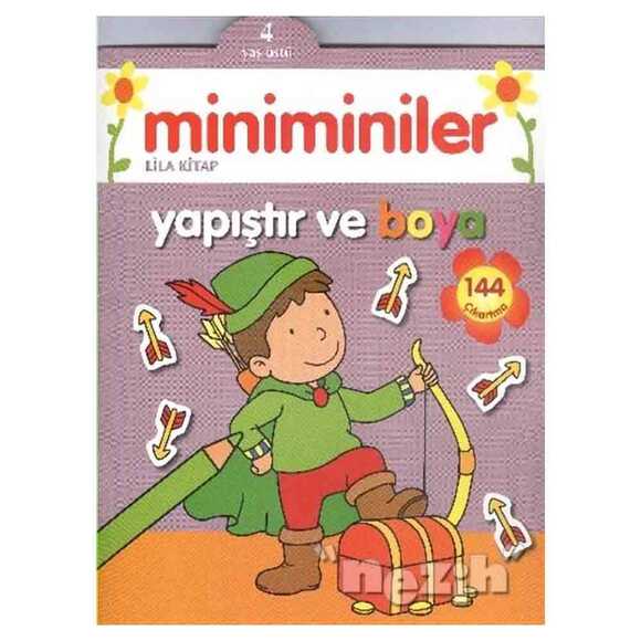 Miniminiler : Lila Kitap Yapıştır ve Boya