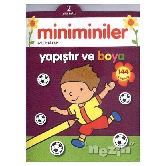 Miniminiler : Mor Kitap Yapıştır ve Boya