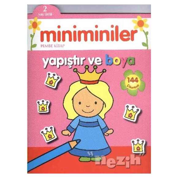 Miniminiler : Pembe Kitap Yapıştır ve Boya