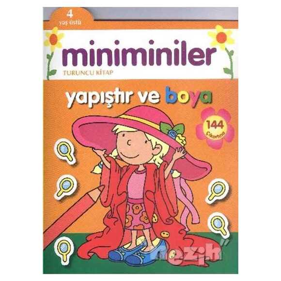 Miniminiler : Turuncu Kitap Yapıştır ve Boya