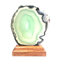 Mobisüs Ahşap Ayaklı Doğal Taş Dekor - Thumbnail