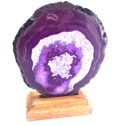 Mobisüs Ahşap Ayaklı Doğal Taş Dekor - Thumbnail