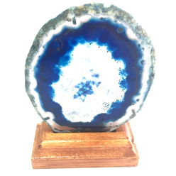 Mobisüs Ahşap Ayaklı Doğal Taş Dekor - Thumbnail