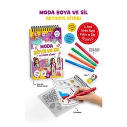 Bigkids - Moda - Boya ve Sil Aktivite Kitabı