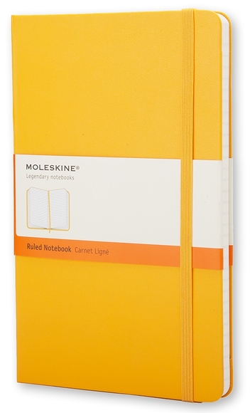 Moleskine Sert Kapak Çizgili Defter 9x14 cm Sarı R-6330