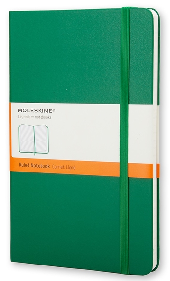 Moleskine Sert Kapak Çizgili Defter 9x14 cm Yeşil R-6279